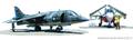 AV-8C Harrier and Grumman A-6E